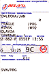 Palubn� vstupenka na let Praha - Minsk